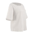 thumbnail image 3 of Blusa George para Mujer, Manga al Codo Blanco Talla EG, 3 of 4