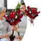 thumbnail image 2 of Ramos De Rosas Hechos A Mano Con Ganchillo. Hermosas Flores Tejidas A Ganchillo. Hogar Atemporal. Día Feliz., 2 of 8
