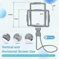 thumbnail image 4 of Large Hands Free Magnifying Glass with Light and 50 Ultra-Bright for LEDs Reading Repair Sewing Low Vision Elderly Full Page Size, 4 of 5