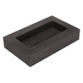 thumbnail image 1 of Molde de lingote de grafito, crisol de molde de refinación de metal para fundición de aluminio, 115 x 53 x 18 mm, 2000 g de oro, 1 of 5
