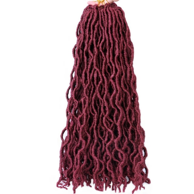 TFixol Gypsy Locs Synthetic Wig, 18-Inch Length, 24 Strands, Lightweight & Natural Look, Bug Color, Easy to Style & Install, Perfect for Cosplay or Daily Wear