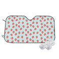 thumbnail image 2 of Lsque Hand Drawn Strawberry Car Windshield Sun Shade | Accordion Folding Style Auto Shade for Car Truck SUV Van | Blocks UV Rays Sun Visor Protector | Medium, 2 of 7