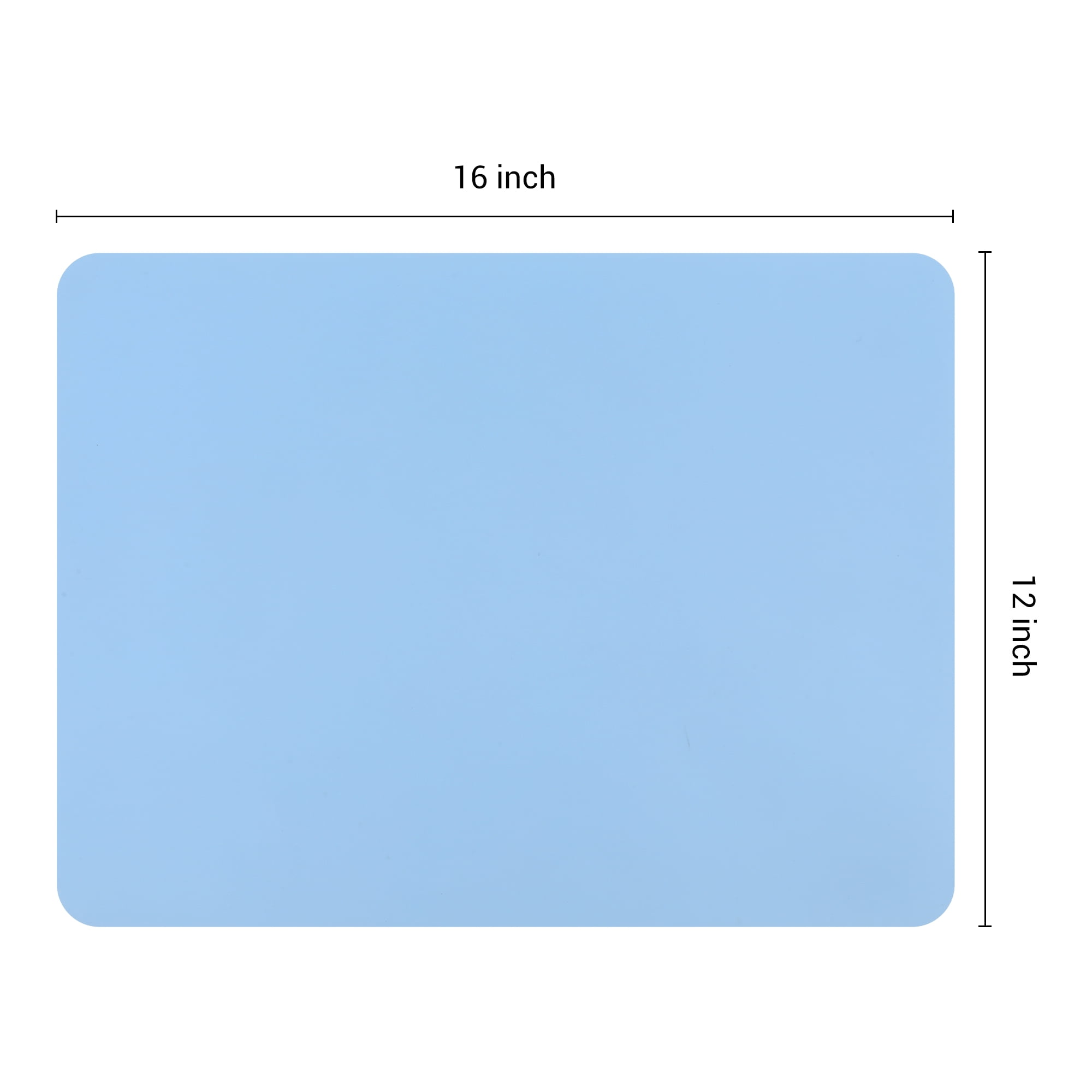 Unique Bargains Set of 6 Silicone Placemats for Kitchen Dining Table Decor Blue