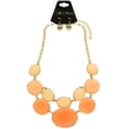 thumbnail image 2 of Mi Amore Necklace-Earring-Set Peach/Gold-Tone, 2 of 3