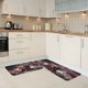 thumbnail image 2 of Juego de 2 alfombrillas de cocina de terciopelo de cristal con el logotipo del equipo de fútbol de los Bengals, alfombrilla absorbente antideslizante para el hogar, el dormitorio y la cocina, 2 of 6
