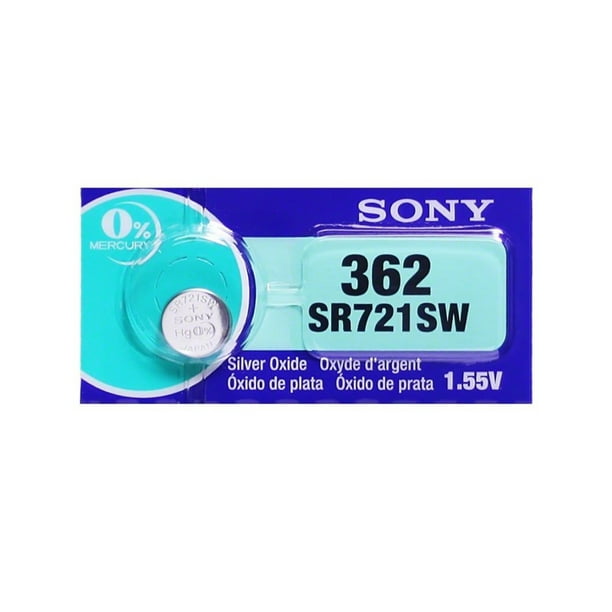 25 Piles Bouton Oxyde d'Argent Sony 362 / 361 (SR721SW)