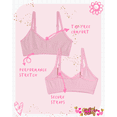 thumbnail image 2 of Sweet & Sassy Girls Seamless Training Bra Cami Training Bra Stretch Performance Seamless Bra 9 Pack, 2 of 7