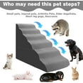 thumbnail image 4 of Dog Stairs for High Beds 30-36 inches Tall, 6-Step Dog Steps for Bed 32-36 inches for Small Large Dogs, Doggie Ramp for Bed, 30D Foam Pet Stairs for Old Dogs/Cats, Free-Installation, Grey, 4 of 6