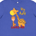 thumbnail image 4 of Inktastic My Aunt Loves Me Giraffe Youth T-Shirt, 4 of 5