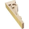 thumbnail image 6 of 3"W x 6"D x 18"H Thin Mayflower Rough Cedar Woodgrain TimberThane Corbel, Primed Tan, 6 of 6
