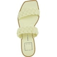 thumbnail image 5 of Dolce Vita Indy Lemon Cream Stella Slip On Open Squared Toe Woven Straps Sandals (Lemon Cream Stella, 8.5), 5 of 6