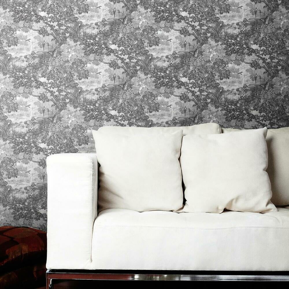 Jungle Toile Peel and Stick Wallpaper