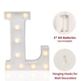 thumbnail image 2 of LED Marquee Letter Lights Sign, Light Up Alphabet Letter for Home Party Wedding Decoration L, 2 of 5