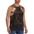 thumbnail image 2 of Balery Steampunk Cowboy Cat Camisetas sin mangas para hombre, absorbe la humedad y protege contra el mal olor.-Small, 2 of 7