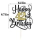 thumbnail image 2 of Decoración Para Tarta De Feliz Cumpleaños Número 42, Decoración Para Tarta De Fiesta De Cumpleaños 42 (Destellos Negros Y Dorados 42Nd), 2 of 5
