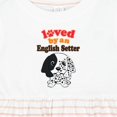 thumbnail image 4 of Inktastic English Setter Dog Girls Baby Dress, 4 of 5