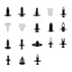 thumbnail image 5 of 415 piezas de 18 tamaños de plástico para coche, SUV, molduras, clips de retención, panel de parachoques, sujetadores con caja de contenedor, 5 of 14
