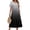 Gray, variant on Summer Dress for Women, Round Neck Pleated Midi Gradient Ombre Midi Sundress, Artistic Gradient Tunic Dress, Fashionable Rainbow Design Women Clothing (Multicolor M)
