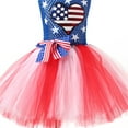 thumbnail image 6 of Zanarzt Toddler Baby Girl 4th Of July Dress Newborn 4th of July Baby Girl Outfit Sleeveless Dress Star Ruffle Tulle Tutu Headband American Flag Red,10-12 Years, 6 of 8