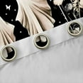 thumbnail image 4 of Castle Fairy Cartoon Ghost Blackout Curtains Set of 2 (52x84 Each),Starry Sky Window Curtains,Happy Halloween Curtains and Drapes,Lightweight Floral Room Decor, 4 of 6