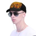thumbnail image 4 of Naloa Clear Sky Sunflower Adult adjustable Print Baseball Hat, Patchwork curved brim baseball capfor Men and Women, One Size, 4 of 5