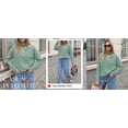 thumbnail image 4 of BTFBM Womens Long Sleeve Tops Fall Fashion | Lightweight, Crew Neck, Oversized Striped Shirt Women, Y2k Clothes, Vacation Travel Outfits, Going Out Top, Winter Layering, 4 of 9