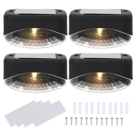 

4pcs Solar Stair Lamp Solar Light Outdoor Waterproof Step Light Outdoor Lighting