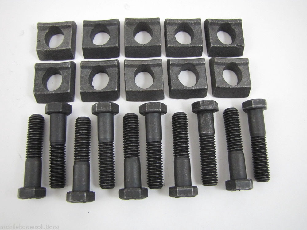 A.A 5 Pack - Wheel Rim Clamp Wedge & Bolt For Lowboy Construction Trailer (5 - Foto 3