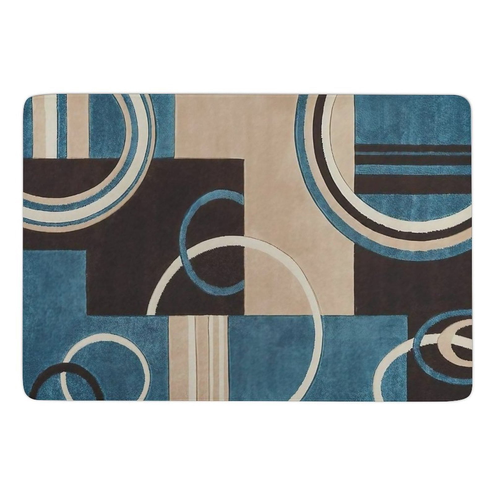 Modern Geometric Carpet for Home Decoration Soft Comfy Rugs for Bedroom Room Living Room Bathroom Entrance Door Non-slip Comfort Mat 63"x 79"