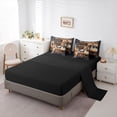 thumbnail image 5 of Castle Fairy Teens Safari Deer Bear Twin Bedding Sets,Plaid Bedding Comforter Set, 5 of 8