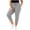 Gray, variant on Womens Plus Size Capri Pants, Casual Drawstring Summer Elastic Waist Athletic Capris with Pockets Gray Size 2XL
