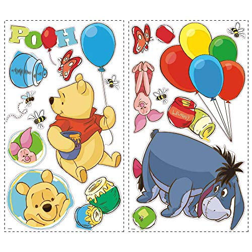 RoomMates Winnie The Pooh & Friends Wall Decals RMK1498SCS Sticker Disney WOW for sale online 