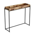 thumbnail image 1 of Safdie & Co. Table Console 35L Bois Brun Récupéré Plateau Creux, 1 of 4