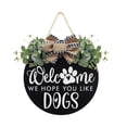 thumbnail image 1 of Kearding Letrero de bienvenida para puerta, colgador de madera para casa, granja, Hotel, Bar, decoración colgante, guirnalda, placa, adornos, Kits de decoración para fiestas Negro, 1 of 6