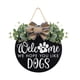 thumbnail image 1 of Matsuzay Señal de bienvenida para puerta, colgador de pared para oficina, comedor, restaurante, porche, Patio, puerta rústica, decoración, Kits de decoración para fiestas Negro, 1 of 6