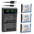 thumbnail image 1 of Kastar 3-Pack Lithium Battery with USB Dual Charger, 1 of 7