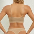 thumbnail image 5 of Women's Spaghetti Strap Sports Bra - Low Impact Racerback Yoga Top, Seamless Breathable Workout Crop Top for Gym & Casual Wear Complexion M, 5 of 5