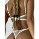 thumbnail image 2 of Gibobby Ropa interior mujer Tanga de Encaje Nueva Ropa Interior Sexy Lencería Tanga Flor Ropa de Dormir Sujetador de Íntimos Bustier Lingerie(Blanco, CH), 2 of 5