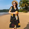 thumbnail image 4 of Lsque Royal Corgi Print Women's Casual Dress T-Shirt Summer Short Sleeve Scoop Neck Swing Dresses, 4 of 6