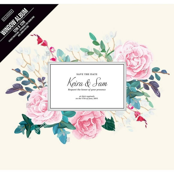 Colorbok Album de 30.5 cm avec fenêtre Floraison abondante