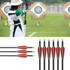 12pcs Spine 400 Carbon Arrow Archery For Compound Recurve Bow Hunting Shooting