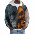 thumbnail image 4 of Yiaimeir Men's Patchwork Pullover Hoodie Casual Long Sleeve Sweatshirt Comfortable Zip Up Hooded Top for Everyday Wear, 4 of 4