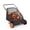 Black + orange, variant on Push Lawn Sweeper, 30-Inch Manual Collector, 10 cu ft Heavy-Duty Mesh Bag, Wheel-Driven, 10-Level Adjustable Height for Lawn, Leaves, Outdoor Debris – Yellow