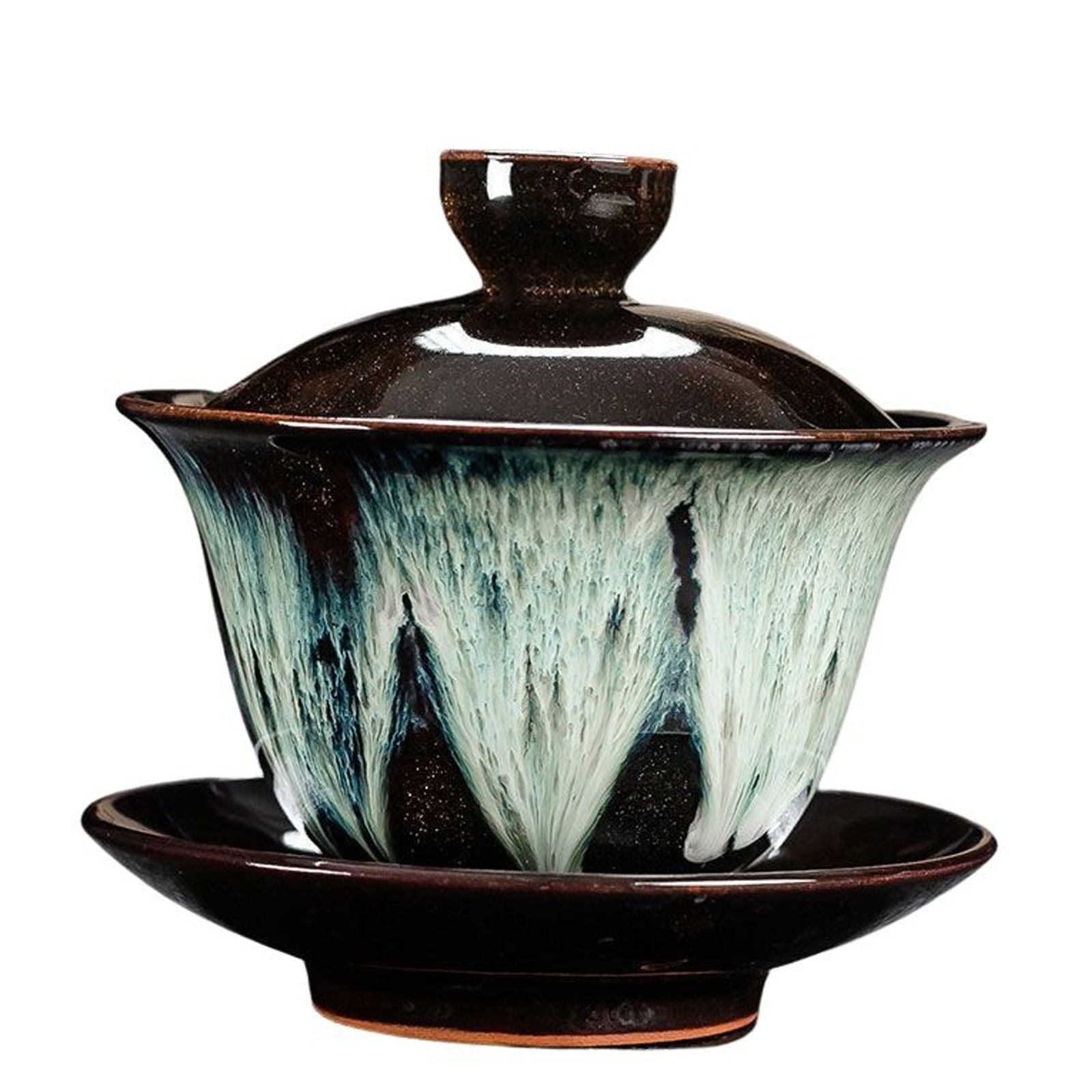 Colorful Small Sugar Bowl With Lid And Tray,Cup Shaped Salt And Pepper