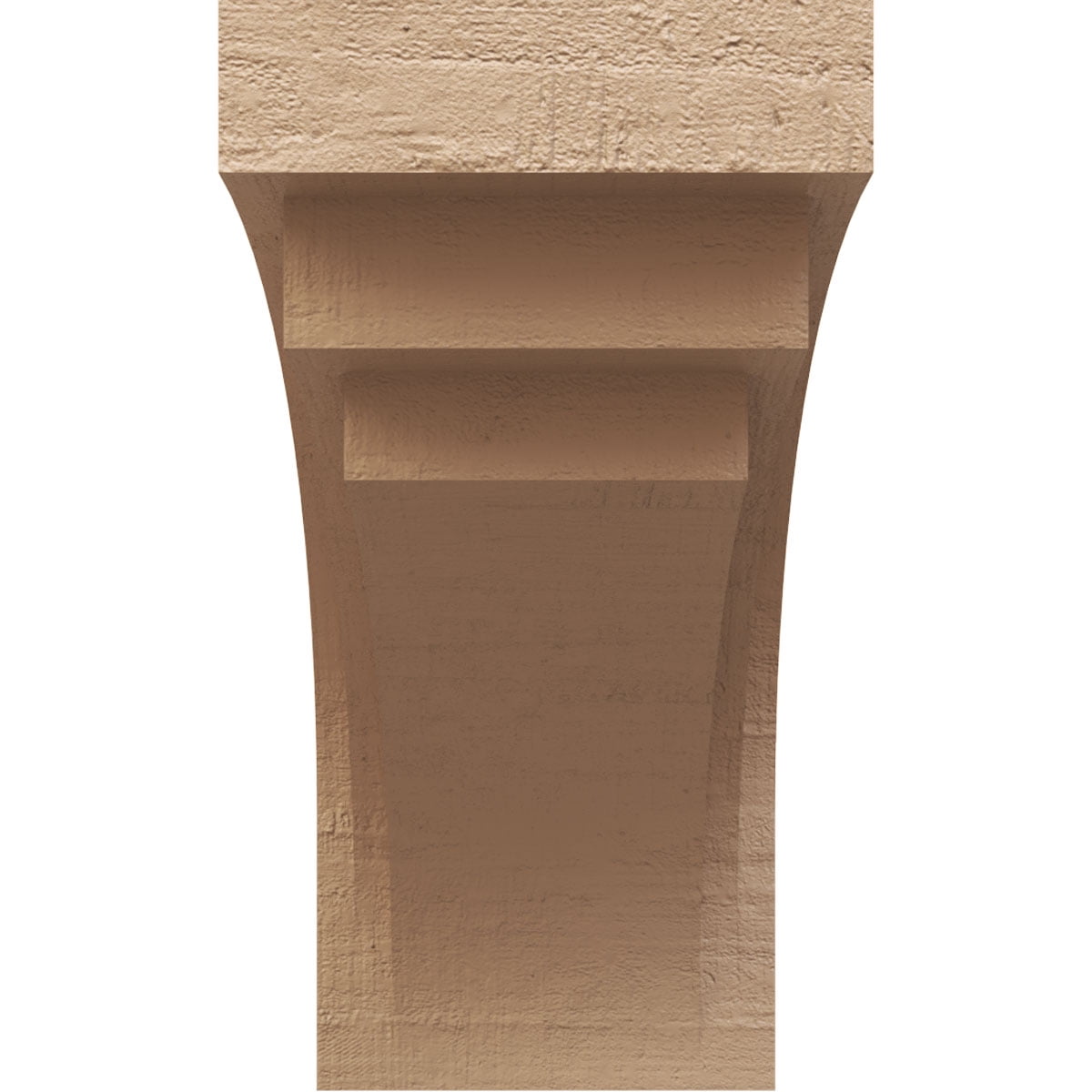 12"W x 24"D x 24"H Classic Rockford Rough Cedar Woodgrain TimberThane Corbel, Primed Tan