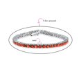 thumbnail image 3 of Bling Jewelry Womens 12CTW Solitaire Round CZ Tennis Bracelet Silver Plated, 3 of 6