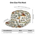 thumbnail image 6 of Fotbe Hawaiian Style Flat Bill Visor Cap Classic Snapback Hat Polyester Foam Trucker Hat Trucker Cap Adjustable Baseball Cap, 6 of 9