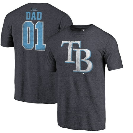 Tampa Bay Rays Fanatics Branded 2019 Father's Day Greatest Dad Tri-Blend T-Shirt -