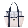 thumbnail image 2 of Mesh Beach Bag For Women Small Beach Bag Sandproof Foldable Swim Pool Bag With 8 Pockets For Travel, 2 of 5