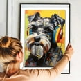 thumbnail image 5 of Miniature Schnauzer Dog Headphone Wall Art Dog Decor Dog Painting Room Decor Animal Wall Art Animal Posters Dog - modern wall Decor - room wall decor, 5 of 5